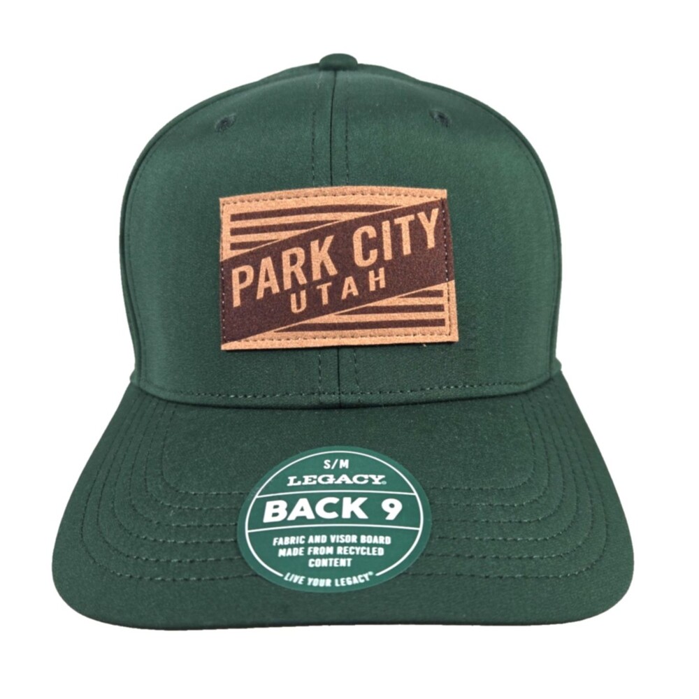 Park City Utah Hat Cap Men’s Medium Green with Patch New